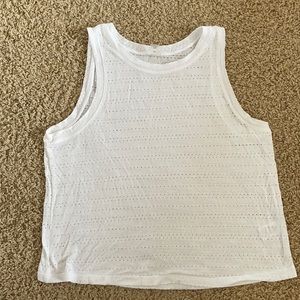 Beyond Yoga white tank top